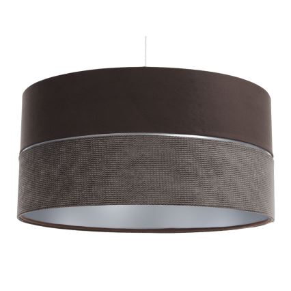 Luster na lanku TWIST 1xE27/60W/230V hnedá/strieborná