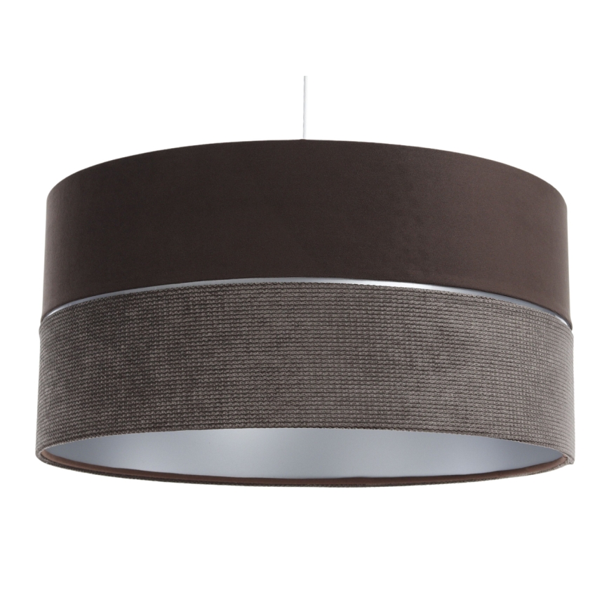 Luster na lanku TWIST 1xE27/60W/230V hnedá/strieborná