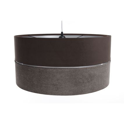 Luster na lanku TWIST 1xE27/60W/230V hnedá/strieborná
