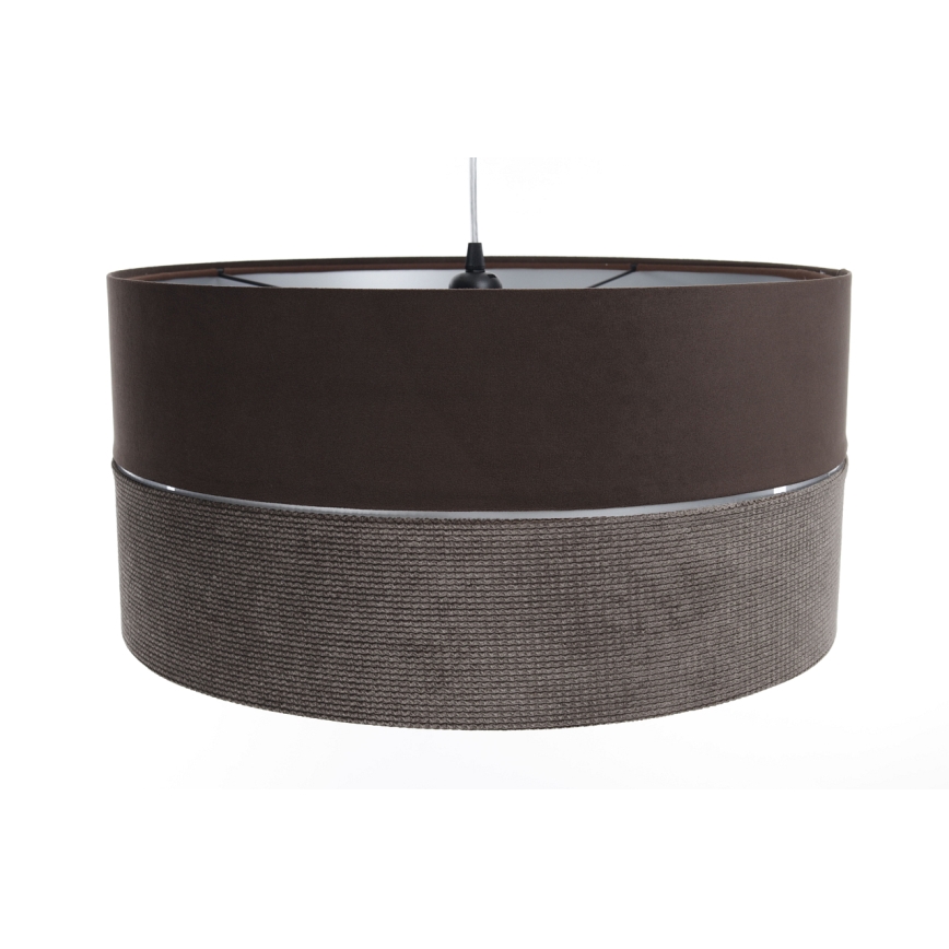 Luster na lanku TWIST 1xE27/60W/230V hnedá/strieborná