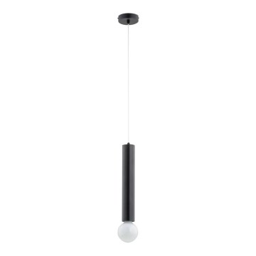 Luster na lanku TWISTER 1xE27/60W/230V čierna