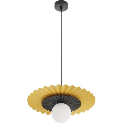 Luster na lanku UMBRA 1xG9/8W/230V čierna/oranžová