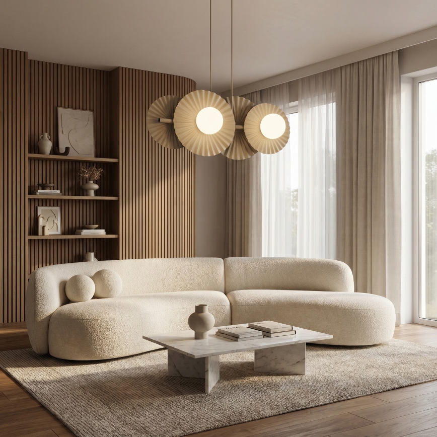Luster na lanku UMBRA 4xG9/8W/230V béžový