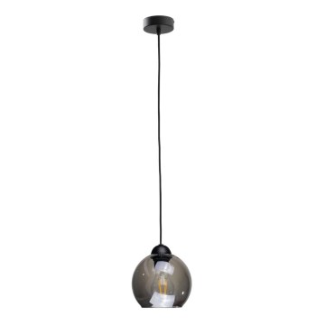 Luster na lanku UNO 1xE27/60W/230V čierna/dymová