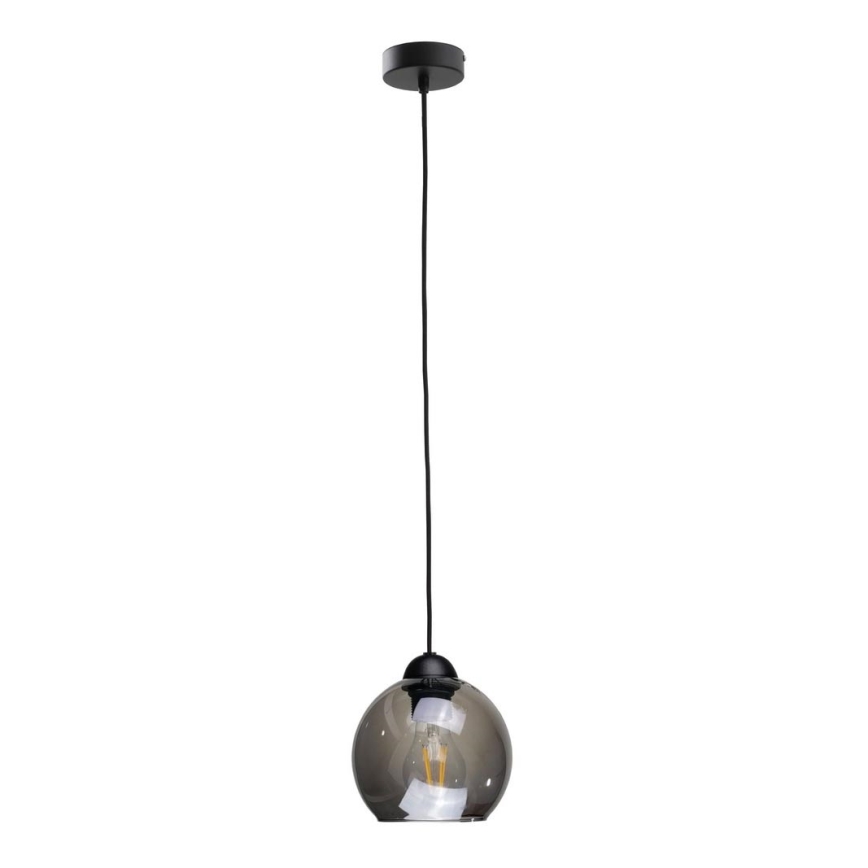 Luster na lanku UNO 1xE27/60W/230V čierna/dymová