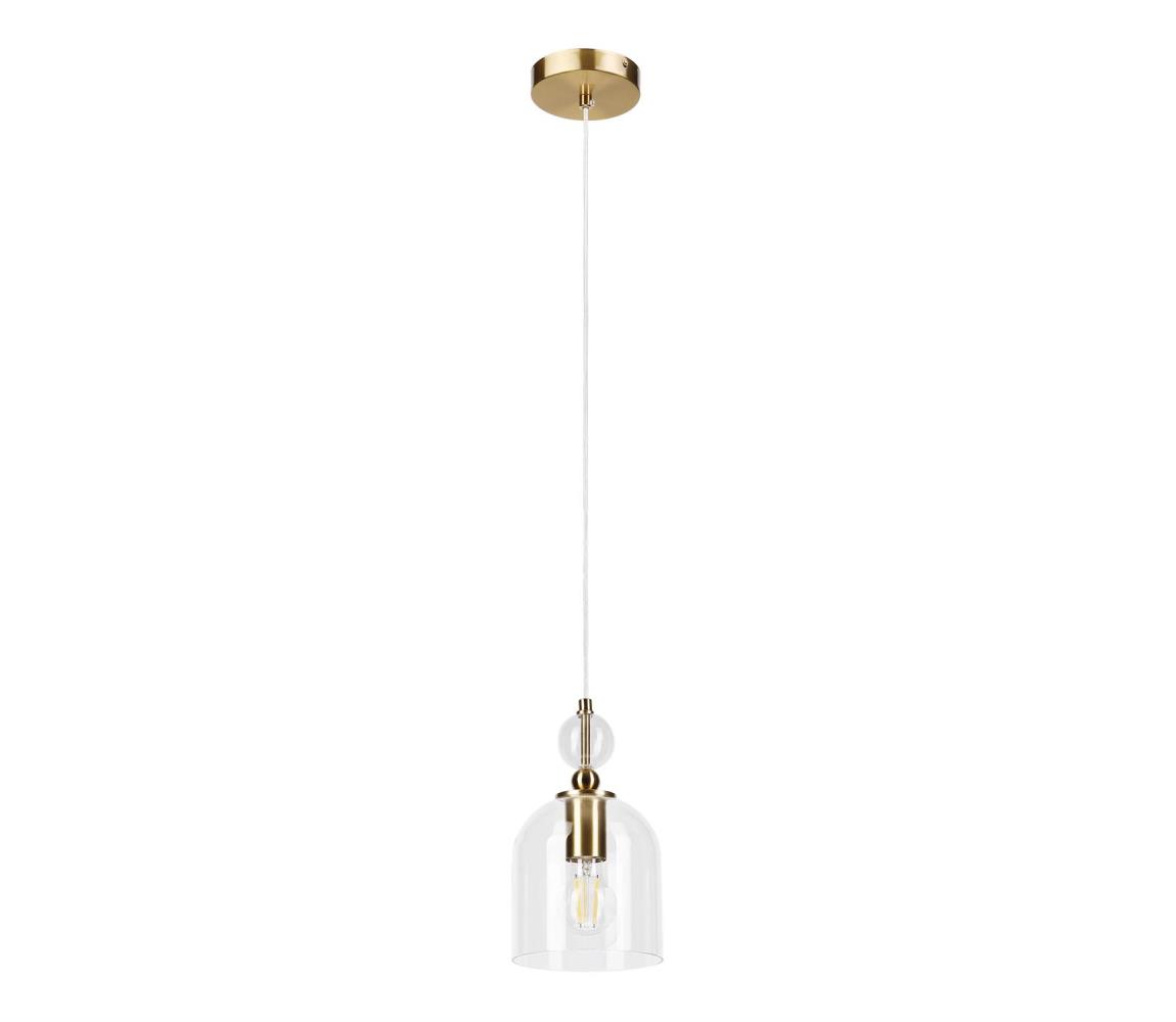Luster na lanku VELARE 1xE27/15W/230V zlatý/číry LM-1.305/ZŁOTY