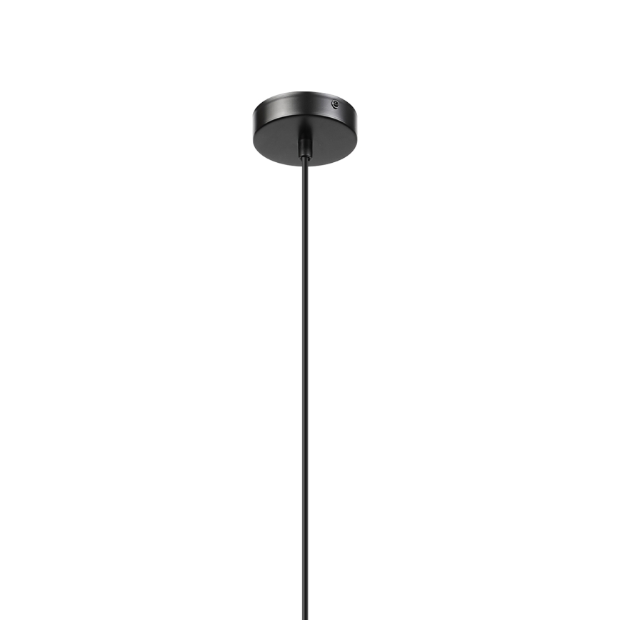 Luster na lanku VELLO 1xE27/15W/230V čierna/dymová béžová/čierna
