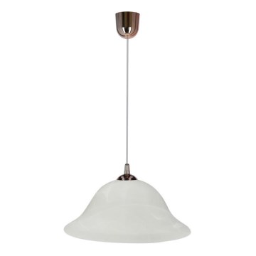 Luster na lanku VERA 1xE27/60W/230V medená/biela