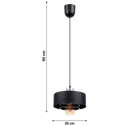 Luster na lanku VEST 1xE27/60W/230V
