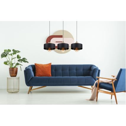 Luster na lanku VEST 3xE27/60W/230V