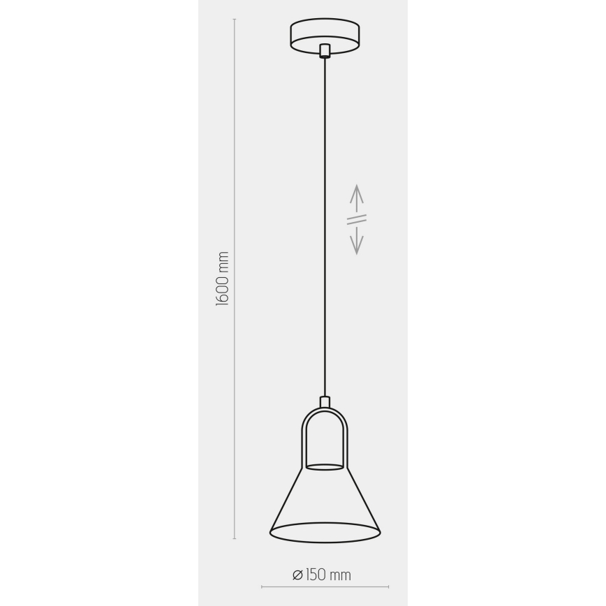 Luster na lanku VICHY 1xGU10/10W/230V