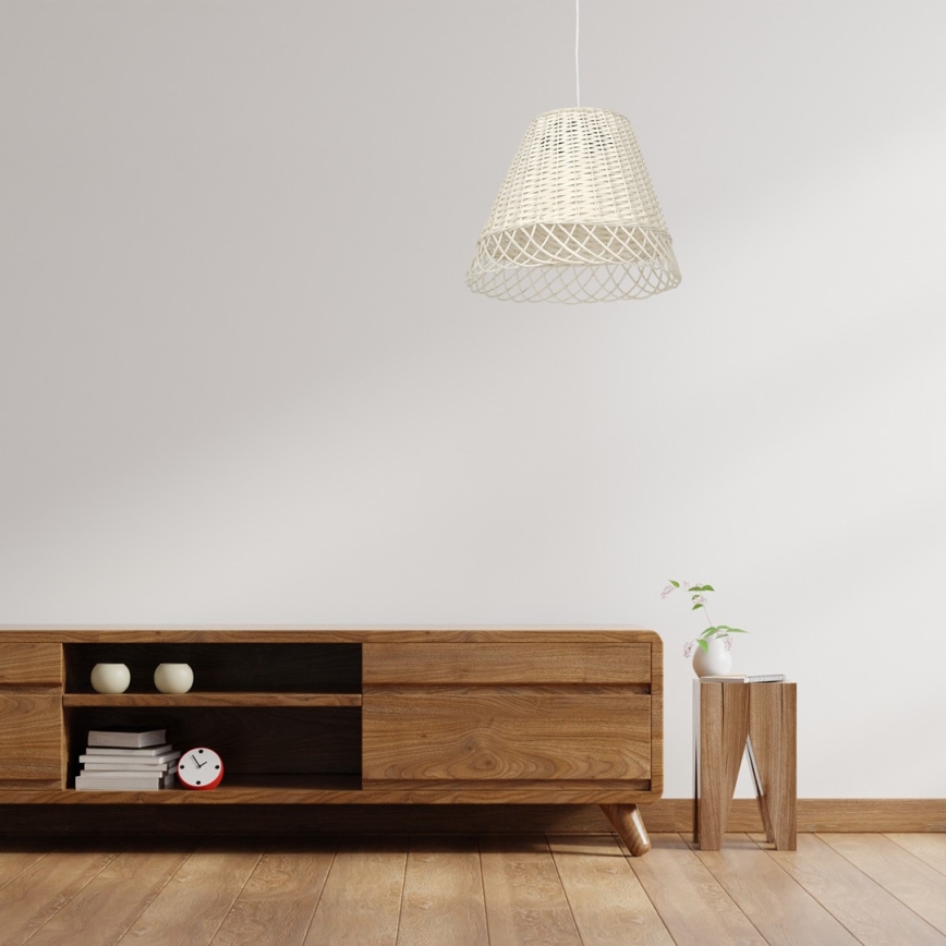 Luster na lanku VIMINI 1xE27/40W/230V ratan