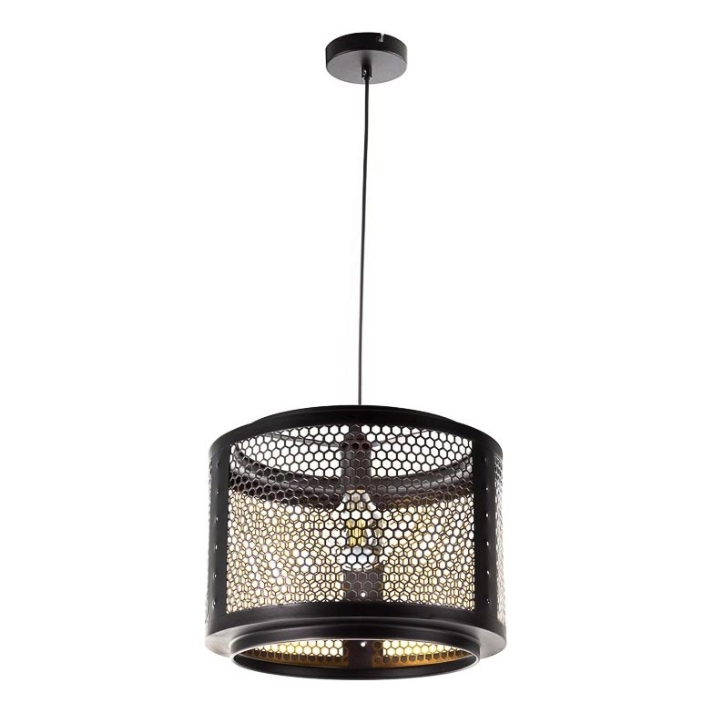 Luster na lanku VITO 1xE27/40W/230V čierna