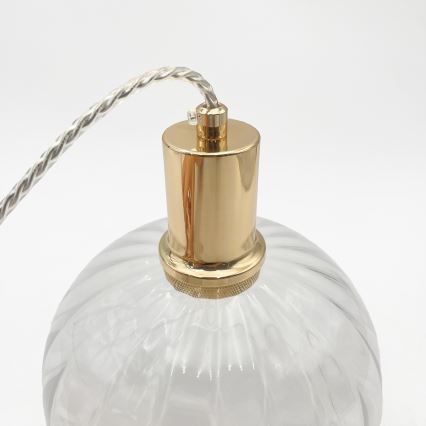 Luster na lanku VIVE 3xE27/15W/230V zlatý
