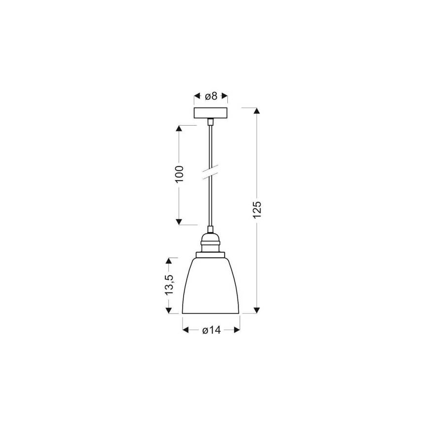 Luster na lanku VOICE 1xE27/40W/230V