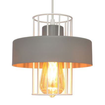 Luster na lanku VOLTA 2xE27/15W/230V šedá