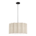 Luster na lanku WAVY 1xE27/14W/230V béžový