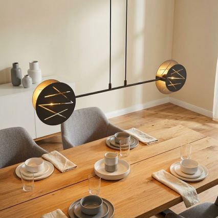 Luster na lanku XOTIC 2xE27/15W/230V čierna