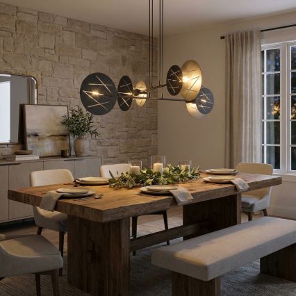 Luster na lanku XOTIC 4xE27/15W/230V čierna