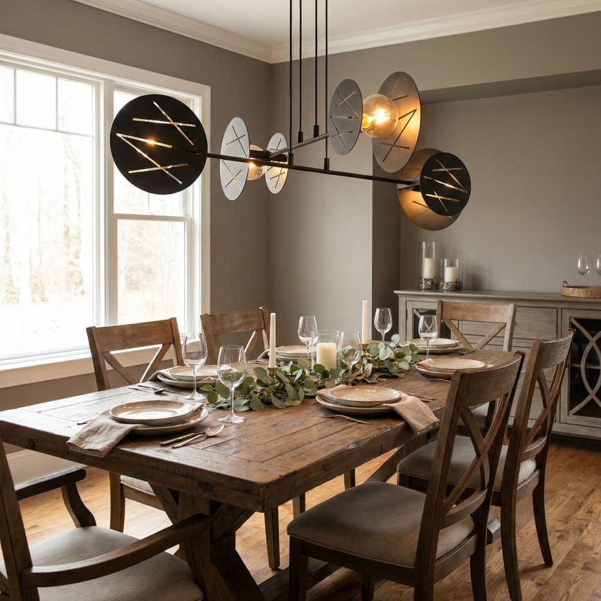 Luster na lanku XOTIC 4xE27/15W/230V čierna