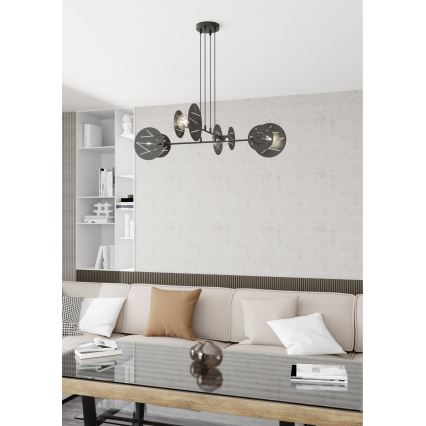 Luster na lanku XOTIC 4xE27/15W/230V čierna
