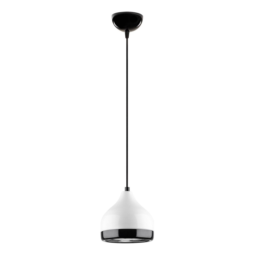 Luster na lanku YILDO 1xE27/40W/230V biela/čierna
