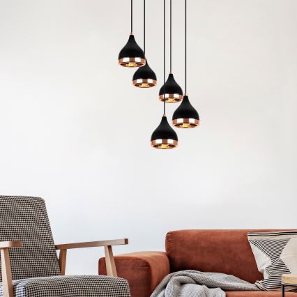 Luster na lanku YILDO 5xE27/40W/230V