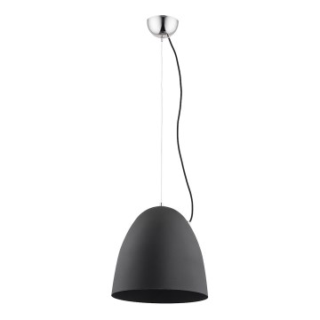 Luster na lanku ZETES 1xE27/15W/230V čierna