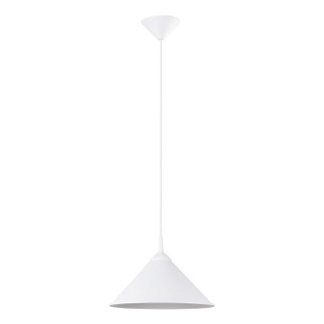 Luster na lanku ZUMA 1xE27/15W/230V pr. 30 cm biela