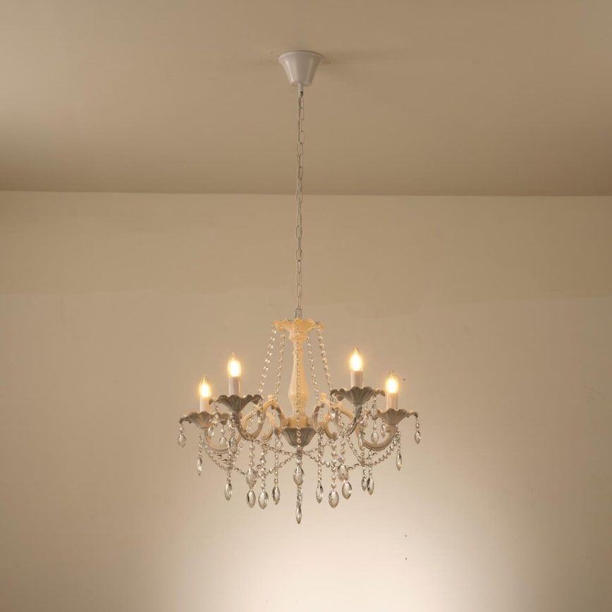 Luster na reťazi 5xE14/15W/230V