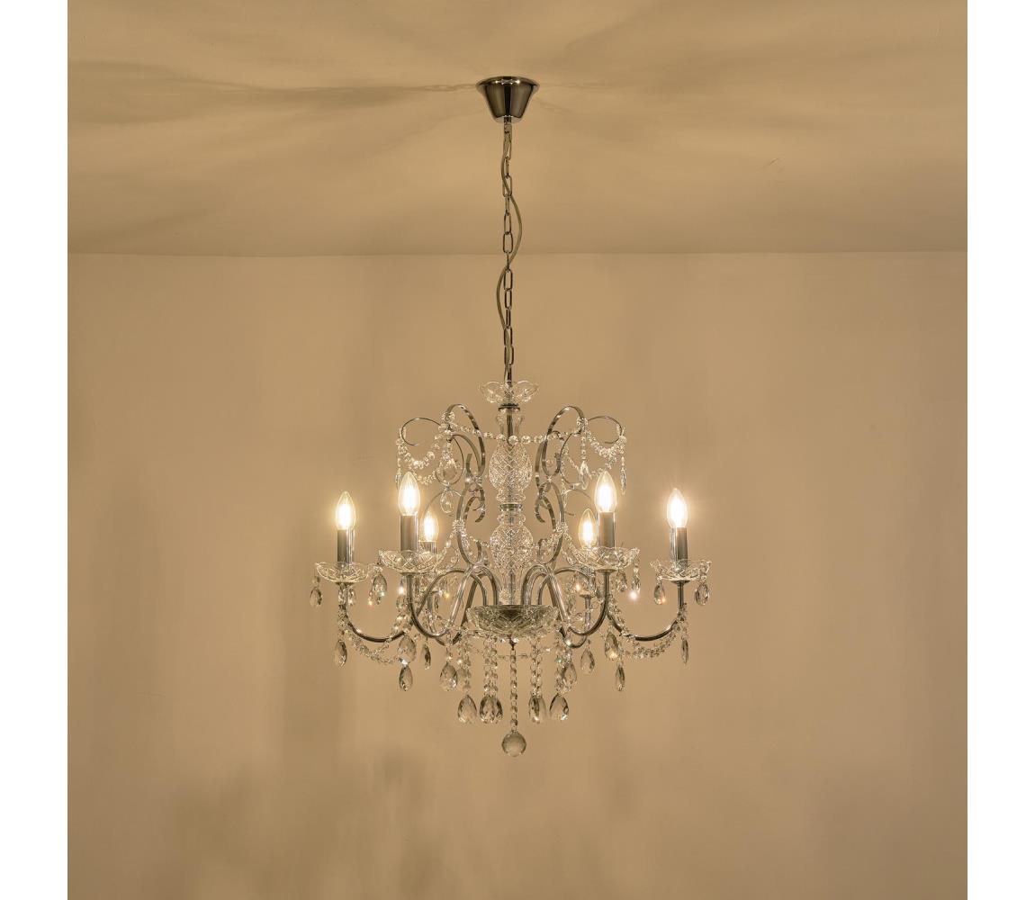 Eurolamp Luster na reťazi 6xE14/15W/230V