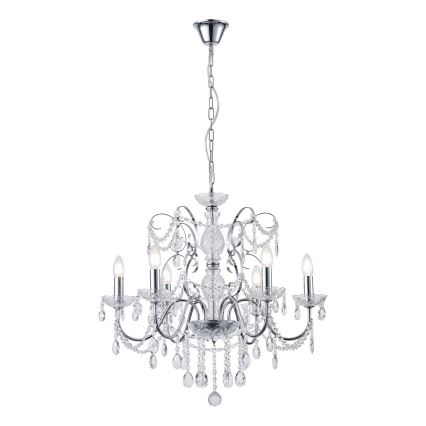 Luster na reťazi 6xE14/15W/230V