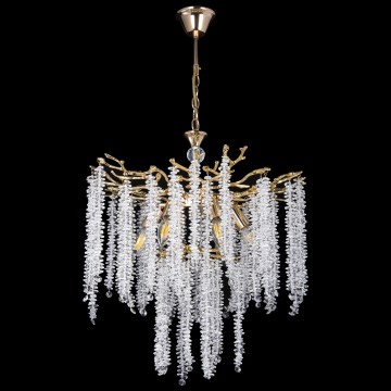 Luster na reťazi 6xE14/60W/230V pr. 53 cm zlatá