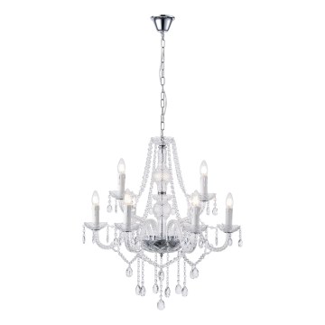 Luster na reťazi 9xE14/15W/230V