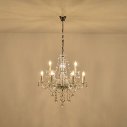 Luster na reťazi 9xE14/15W/230V