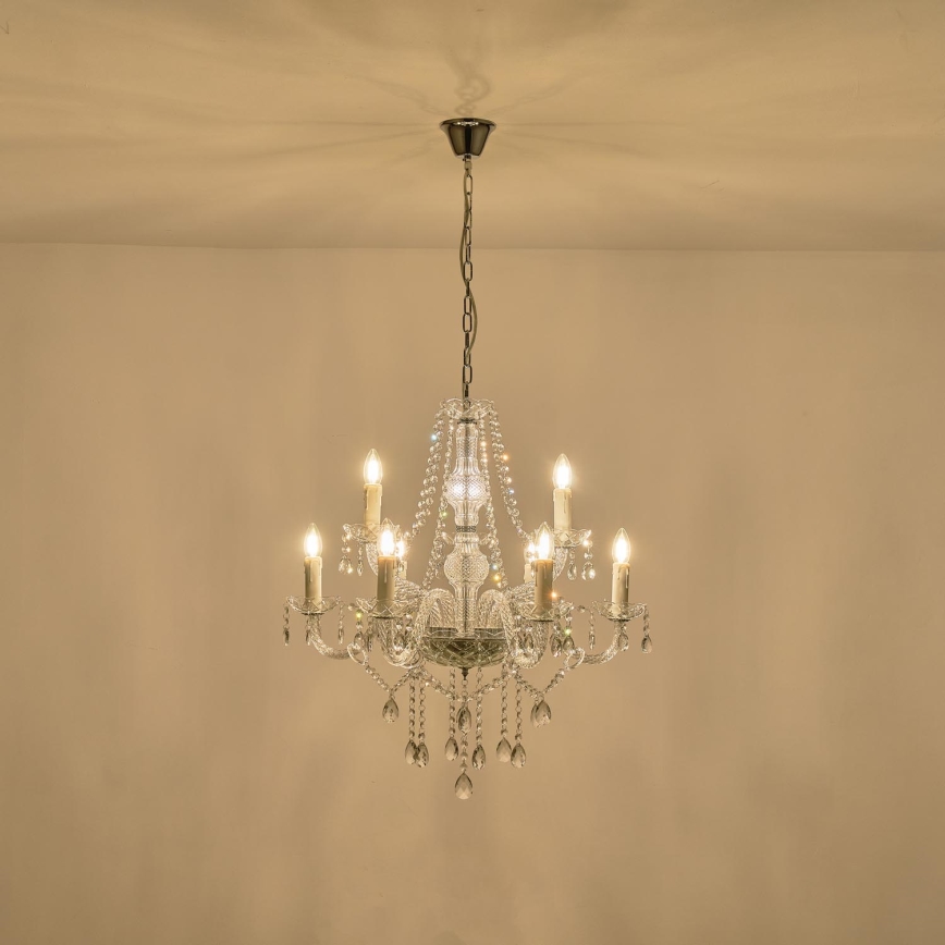 Luster na reťazi 9xE14/15W/230V