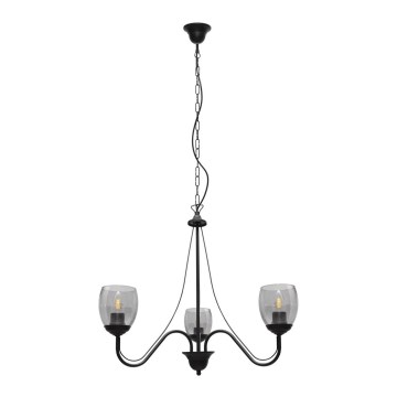 Luster na reťazi ALLENA 3xE27/15W/230V