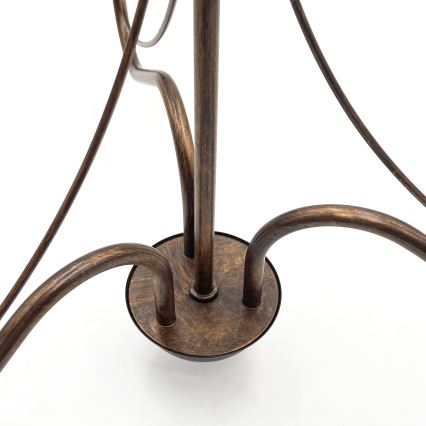 Luster na reťazi ANTON 3xE14/15W/230V bronzový