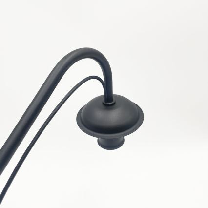 Luster na reťazi ANTON 8xE14/60W/230V čierna