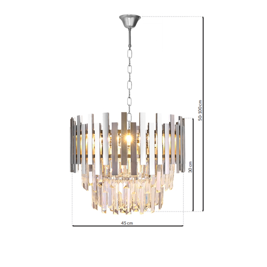 Luster na reťazi ASPEN 6xE14/40W/230V