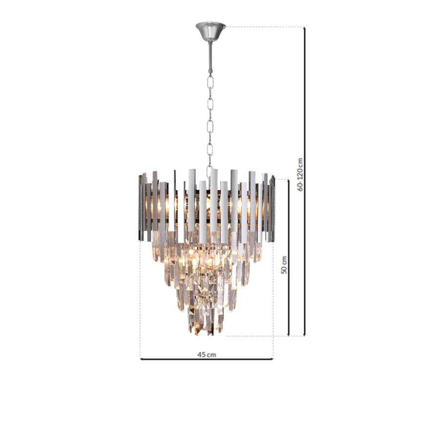 Luster na reťazi ASPEN 9xE14/40W/230V