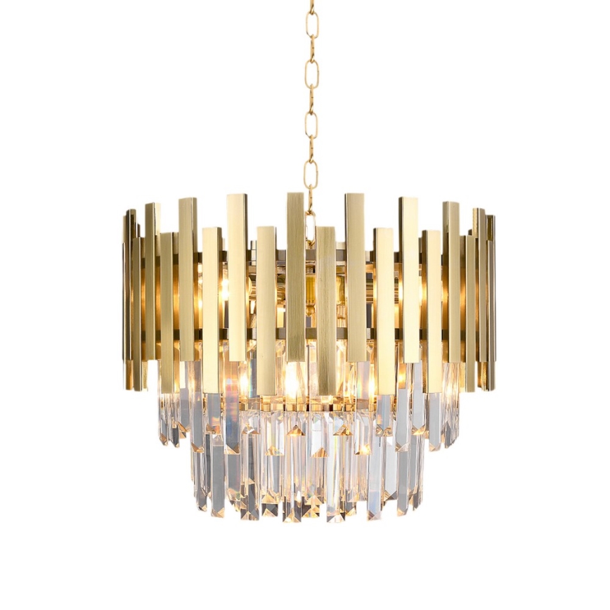 Luster na reťazi ASPEN GOLD 6xE14/40W/230V