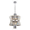 Luster na reťazi AURELIA 8xE14/40W/230V matný chróm