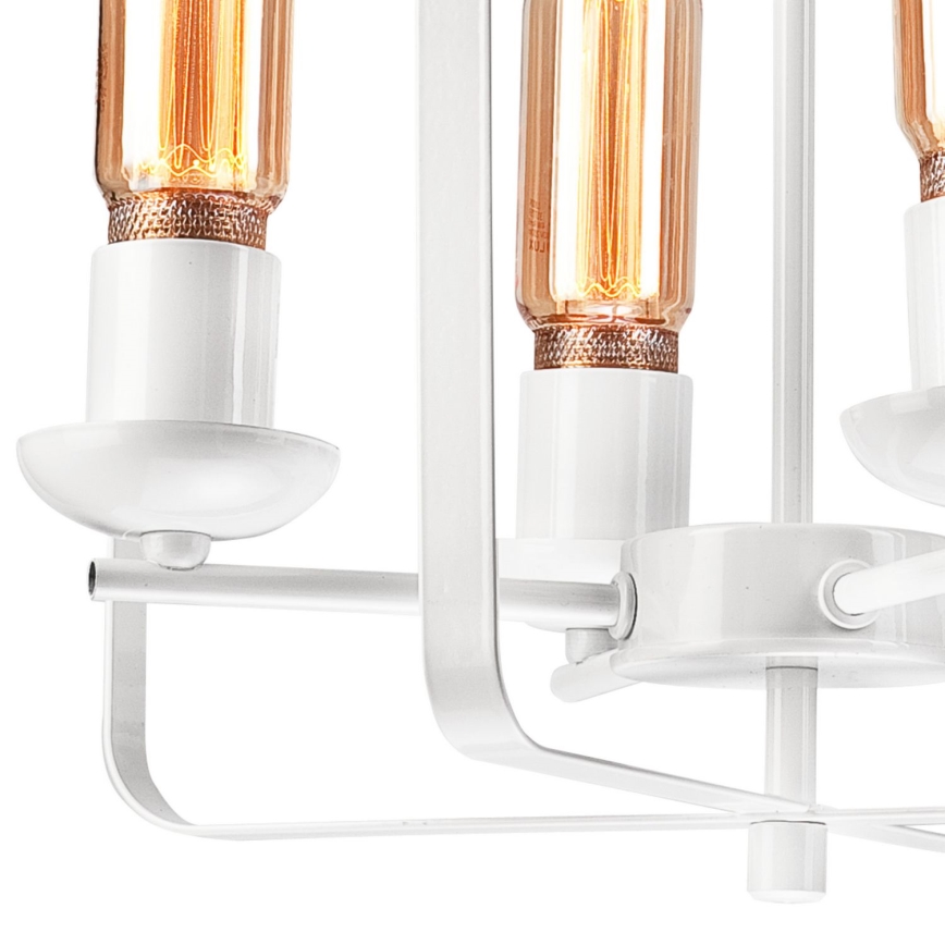 Luster na reťazi CEDRIC II 4xE27/60W/230V biela
