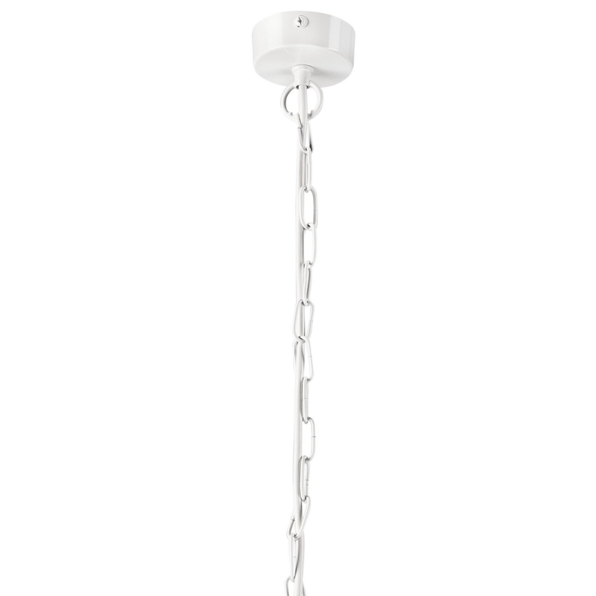 Luster na reťazi CEDRIC II 4xE27/60W/230V biela