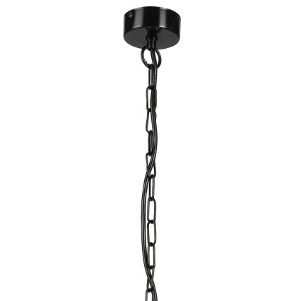 Luster na reťazi CEDRIC II 4xE27/60W/230V čierna