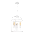 Luster na reťazi CONSTANTINE 3xE27/60W/230V biela
