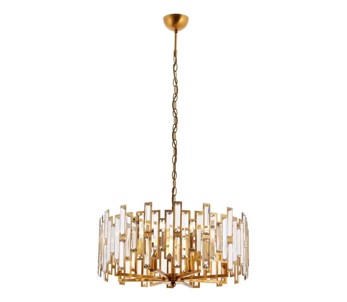 Luster na reťazi CRYSTALLINE 6xE14/40W/230V medený 301AUR1282