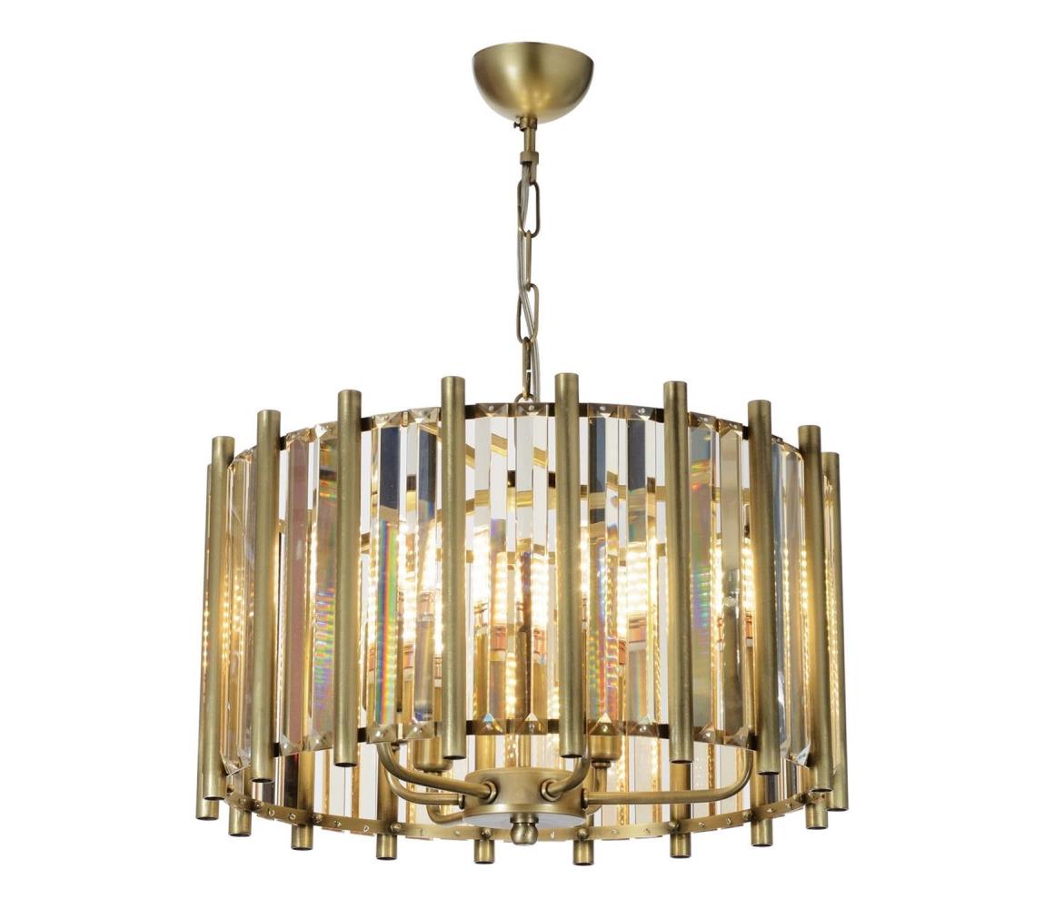 Luster na reťazi CRYSTALLINE 6xE14/40W/230V mosadz 301AUR1214