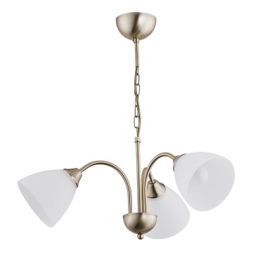 Luster na reťazi ENIGMA 3xE14/10W/230V bronzový
